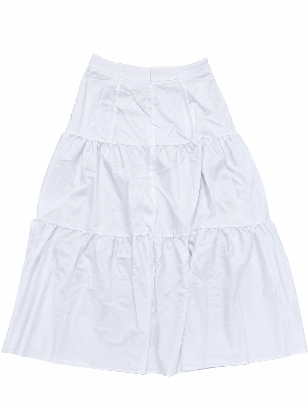 Effortless White Tiered Maxi Skirt — Flowy Summer Staple - Picture 2 of 3